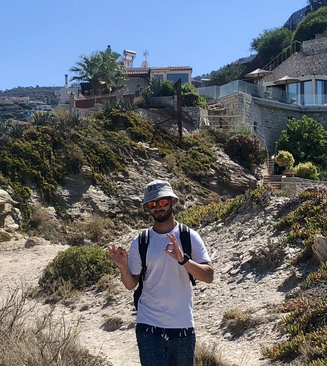 Dimitrios V. Smirnich outdoors while travelling